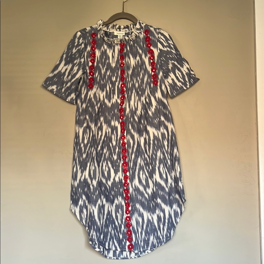 Sundance Isabel Ikat  Dress NWT  100% cotton beautiful colors, pattern & details